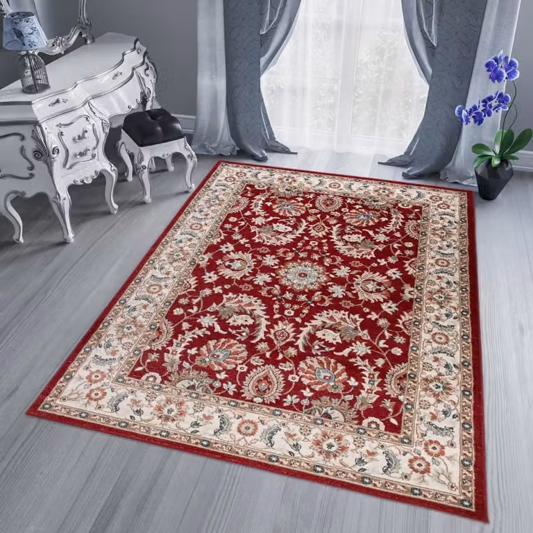 Tapiso Dubai Vloerkleed met Oosters Bloemenmotief, Rechthoekig, 250 x 350 cm