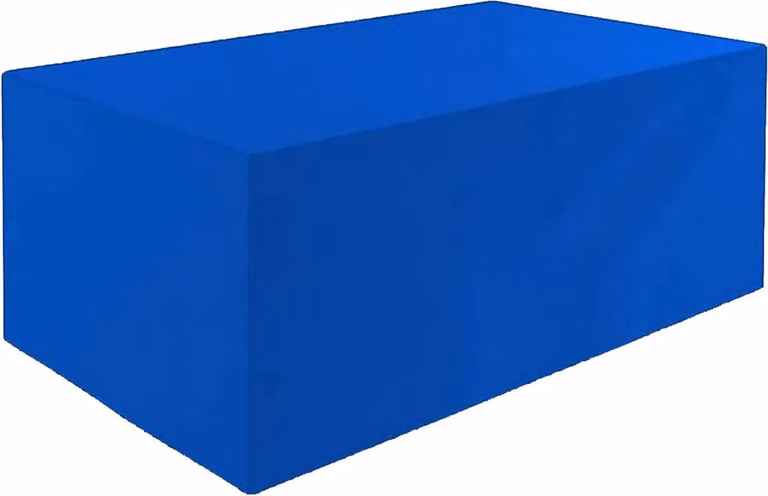 Blauwe waterdichte meubelhoes voor tuinset van 420D Oxford stof, B/D/H: 120 x 60 x 90 cm