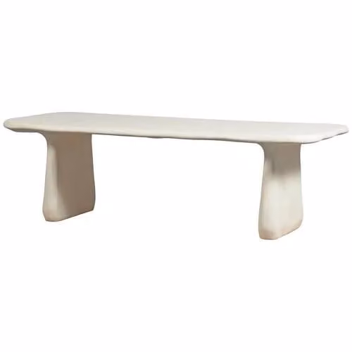 WOOOD Loggia Eettafel - Polymeer - Naturel - B/D/H: 240 x 75 x 100 cm