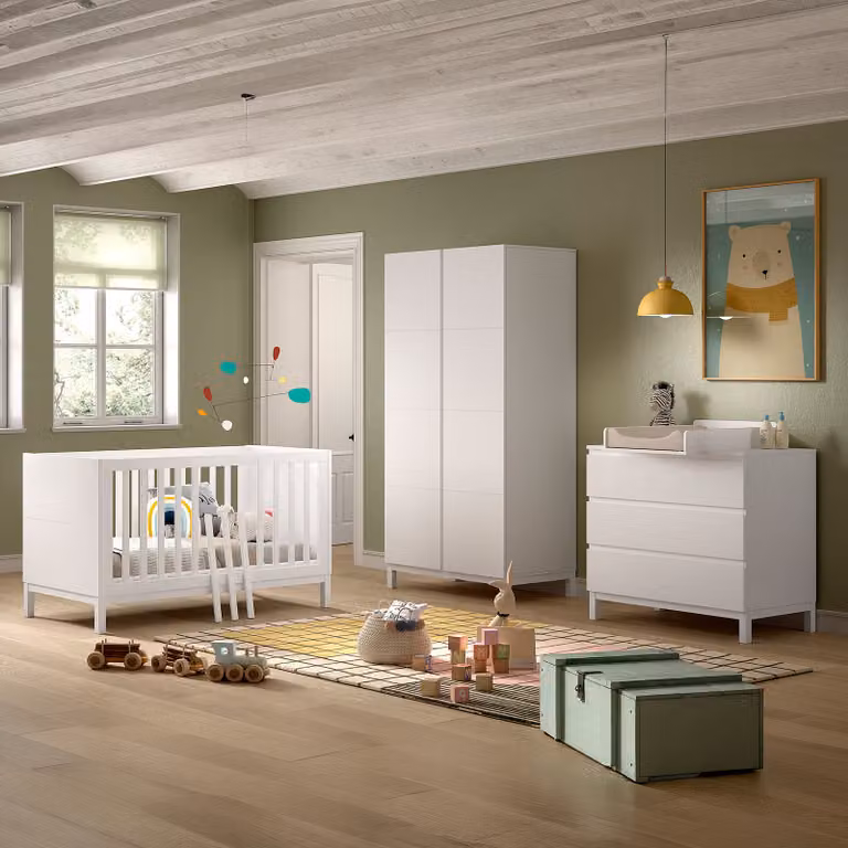 home24 Babykamerset 4-delig wit meegroeiend