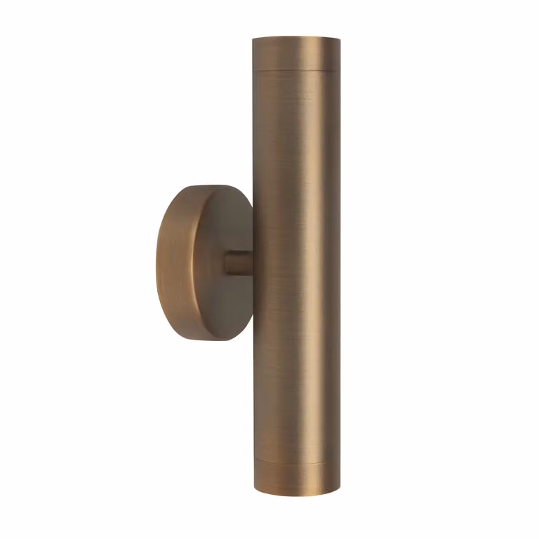 Highlight Perugia Wandlamp Up & Down, 2 lichts, Brons/Zwart, Hoogte: 28 cm