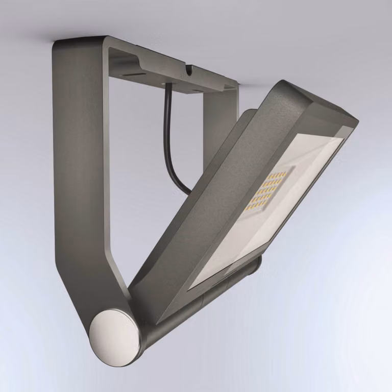 Steinel XLED One LED buitenspot in antraciet en zwart met aluminium en glas
