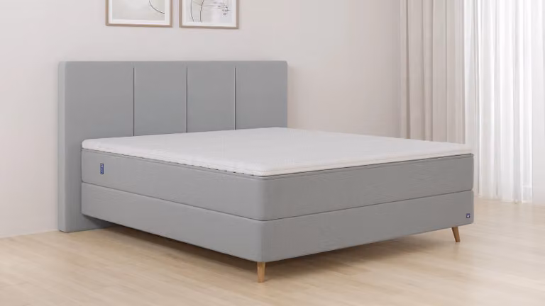 BRUNO Original boxspring met pocketveren in grijs, 180 x 200 cm