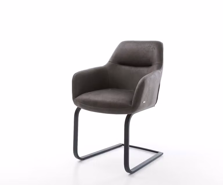 DELIFE Pejo-Flex Sledemodel Bank in Antraciet Microvelours met Pocketveer Kern