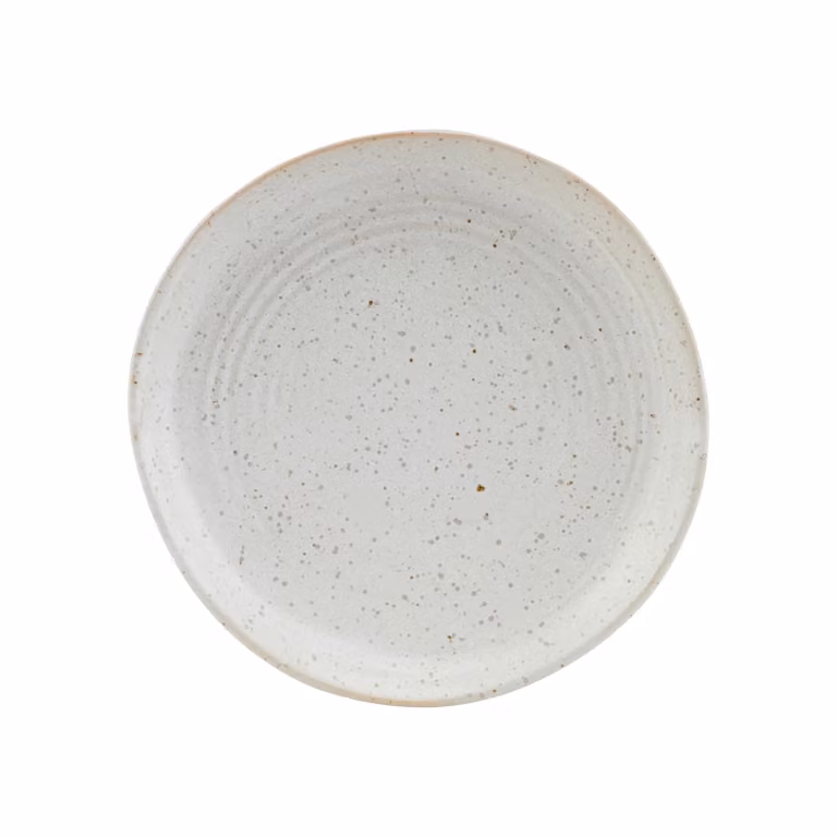 House Doctor Pion zijbordjes grijs-wit, set van 6 stuks, Ø 16,5 cm
