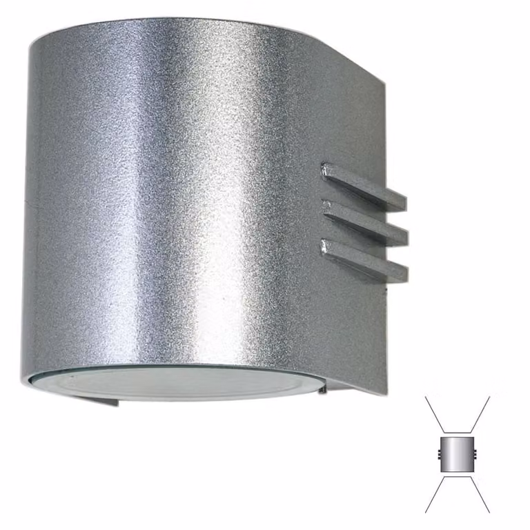 Albert Gevelverlichting Up Down Led - Grijs/Zilver