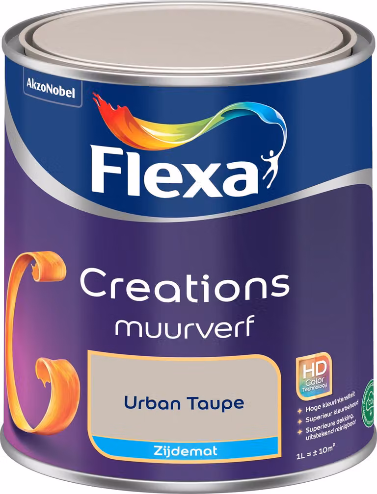 Flexa Creations Muurverf Zijdemat - Urban Taupe - 1 l
