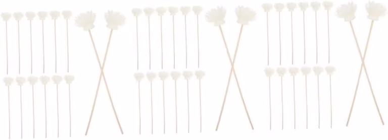 90 stuks Rieten Bloemstokjes voor Aroma Diffuser - Beige - Natuurlijke Geurverspreider