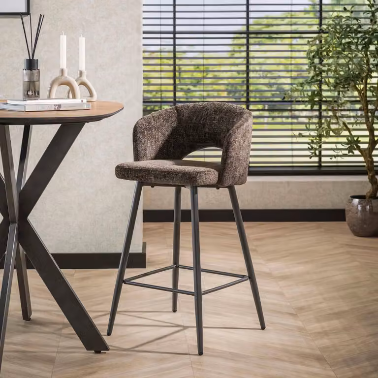 WoonStijl Barstoel Salon Tissee Cargo Bruin
