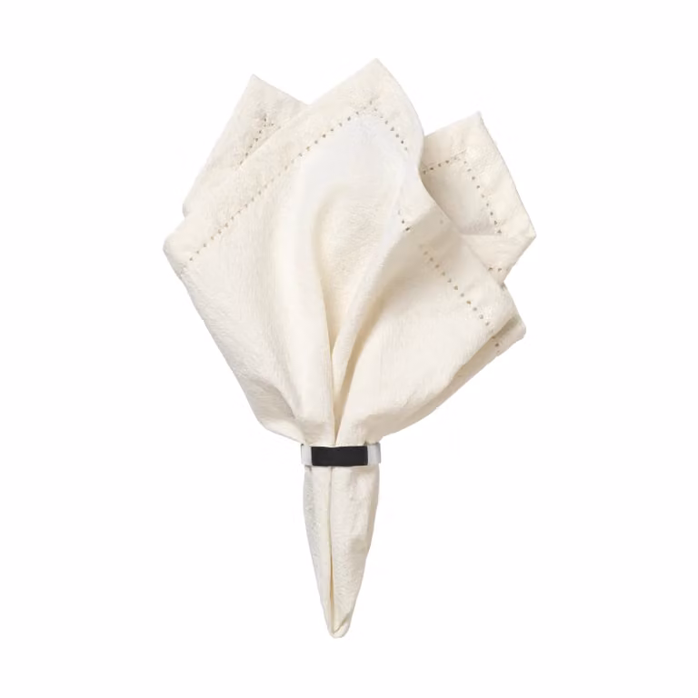 Broste Copenhagen Elin stoffen servet Off white 45 x 45 cm