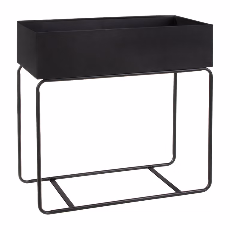 QUVIO Plantenstandaard - Zwart - B/D/H: 15 x 60 x 60 cm