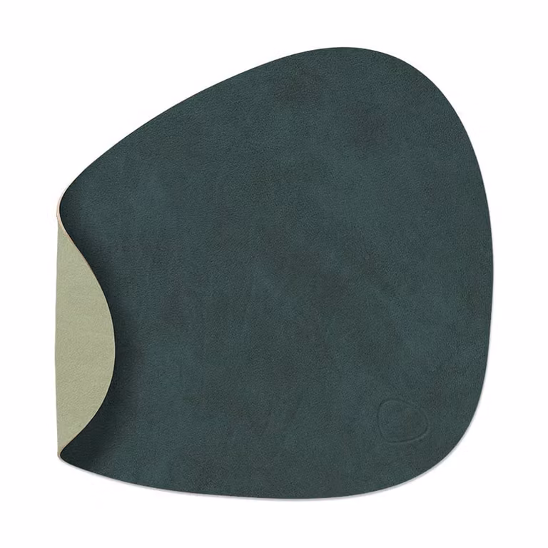LIND DNA Nupo placemat curve keerbaar S 1 stuks dark green-olive green