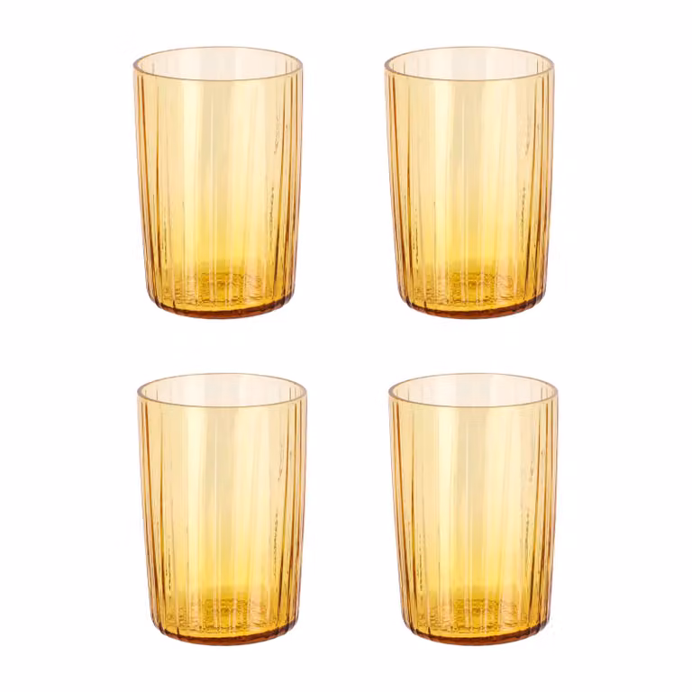 Bitz Kusintha waterglas 28 cl 4-pack Amber