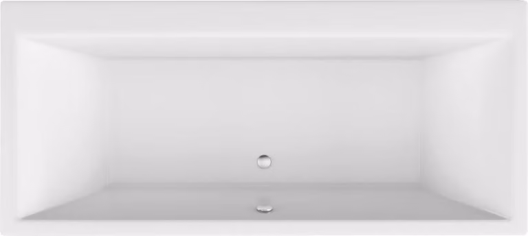 Schröder Malibu Plus rechthoekige badkuip, wit, B/D/H: 180 x 80 x 46,5 cm