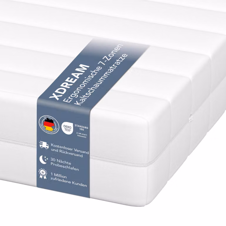 XDREAM Pure puntelastische koudschuimmatras voor volwassenen B/D/H: 90 x 200 x 11 cm H4 van TB Furniture