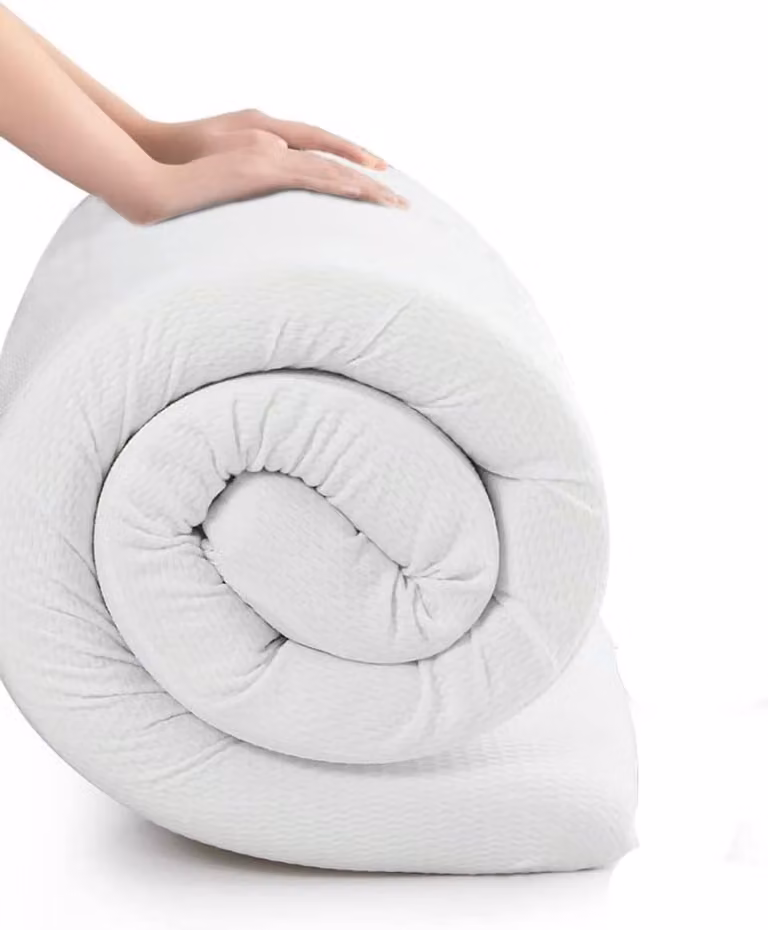 Ergonomisch schuimmatras met hoge dichtheid en antibacteriële aloë vera coating, B/D/H: 100 x 200 x 8 cm