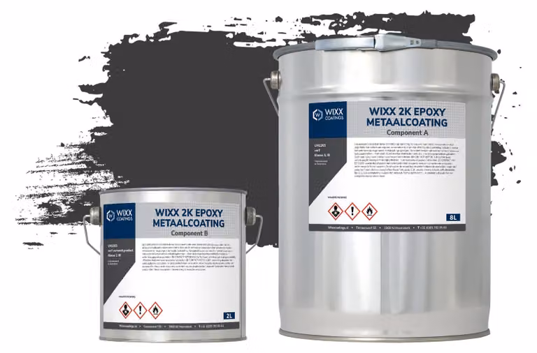 Wixx 2K Epoxy Metaalcoating RAL 9005 Gitzwart 10L