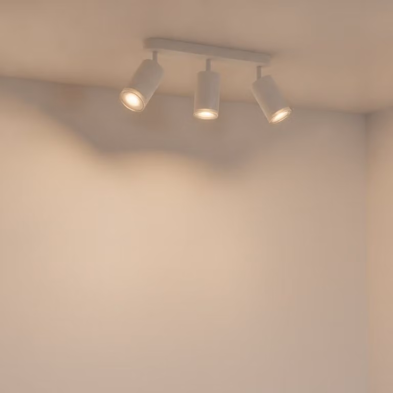 Lyora Opbouwspot Mao 3-lichts wit aluminium