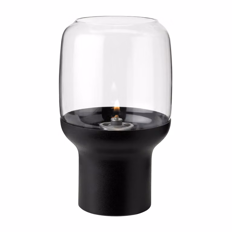 Stelton Hoop Hurricane Waxinelichtjeshouder Zwart Ø10 cm