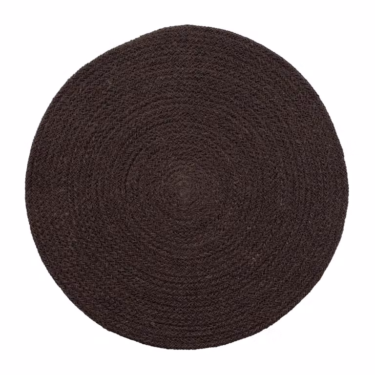 Dixie Ella placemat Ø38 cm Zwart-bruin