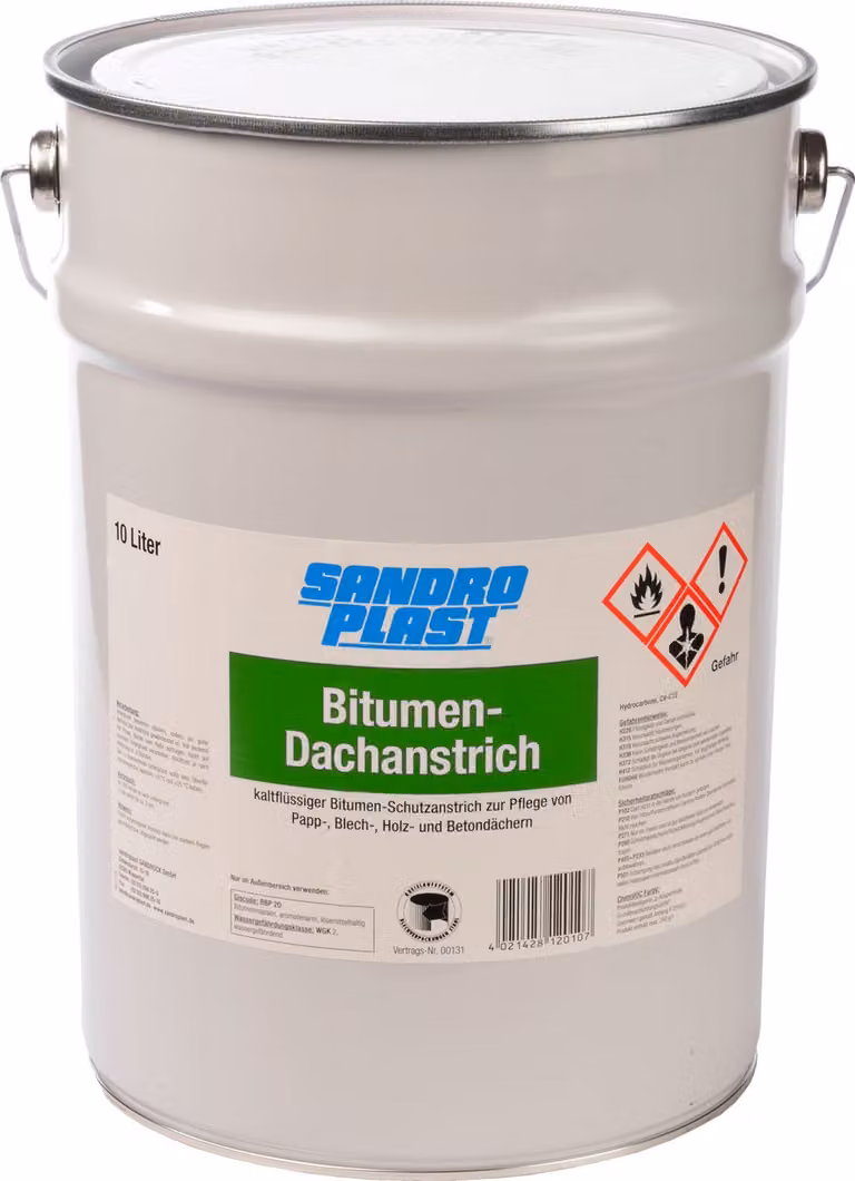 SANDROPLAST Bitumen dakverf, 10 liter