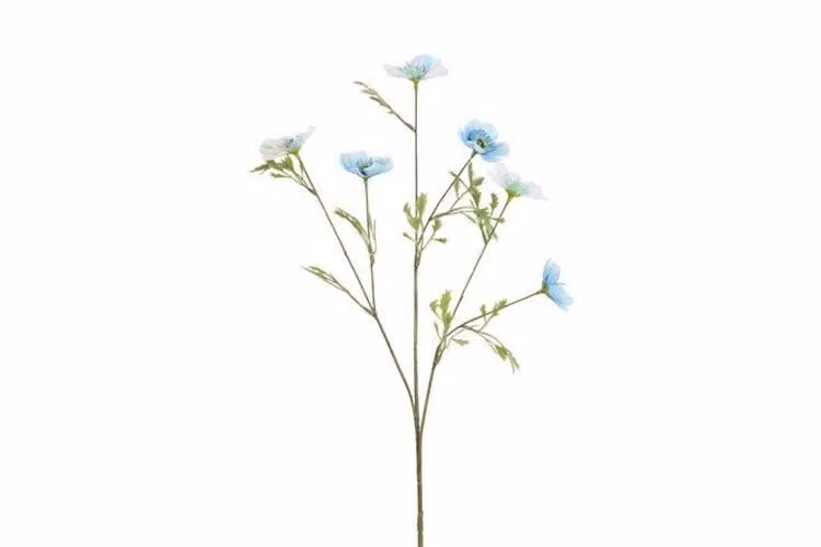 Countryfield zijden Cosmos iriserend blauw 76 cm