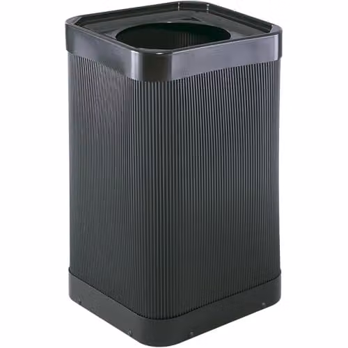 Safco Products at-Your-Disposal Prullenbak 9790BL, Zwart, 38 Gallon, Impact en Waterbestendig