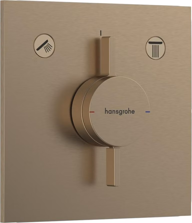 HansGrohe DuoTurn E badmengkraan UP F-set, geborsteld brons