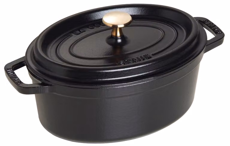 Staub Cocotte gietijzeren braadpan zwart 23 cm 3,3 kg