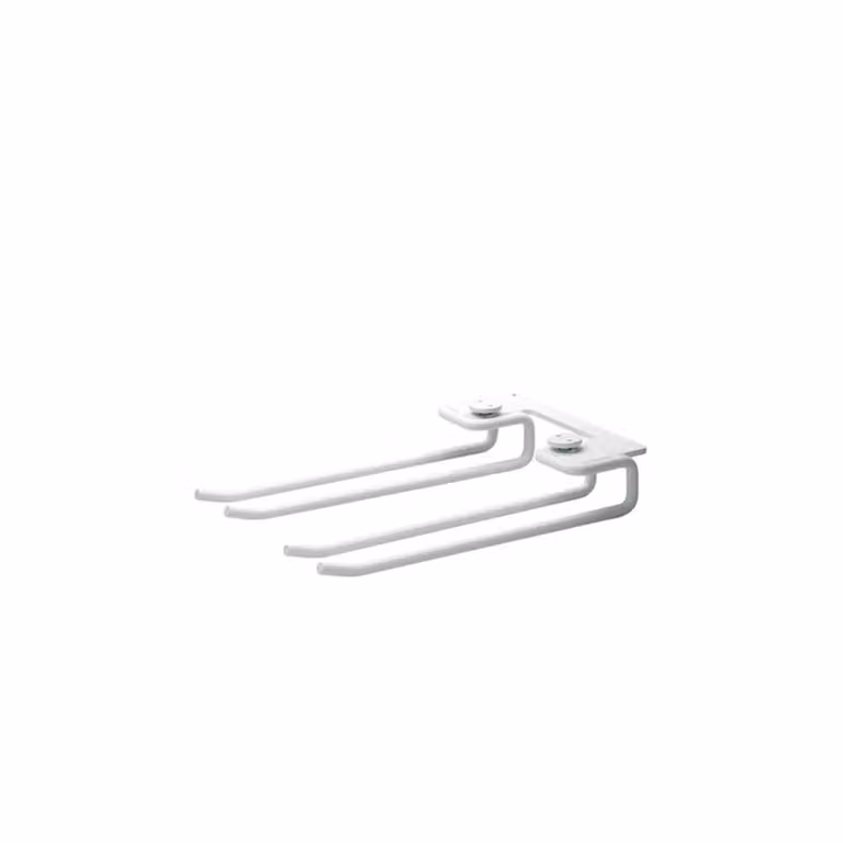 String handdoekenrek 2-pack wit, Breedte: 20 cm