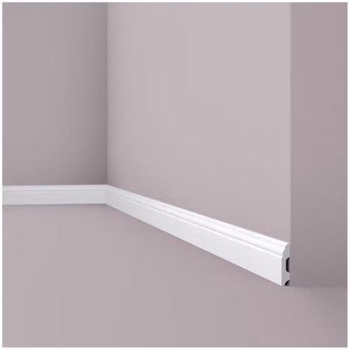 NMC Wallstyl FB1F Plint - Wit - 17 stuks - 34 m - H x B x D: 60 x 13 x 2000 mm