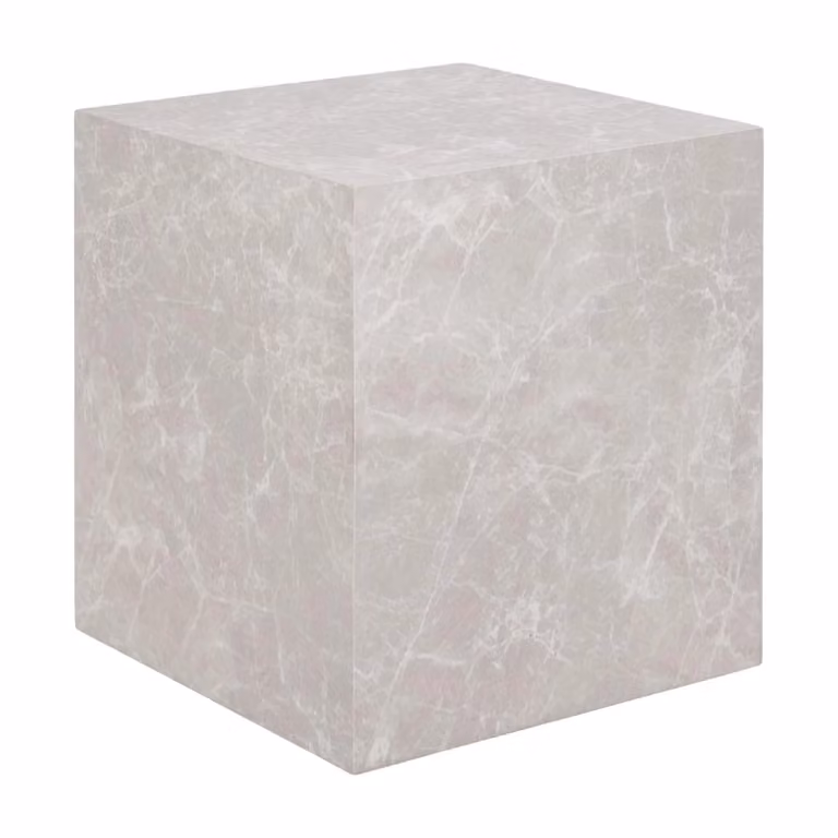 Nest of Nora Bijzettafel marmerlook B/D/H: 40 x 40 x 45 cm