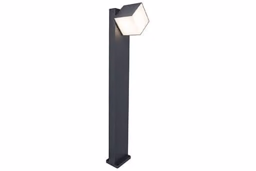 Lutec Cuba Design Padverlichting Grijs Aluminium IP54 LED Warm Wit