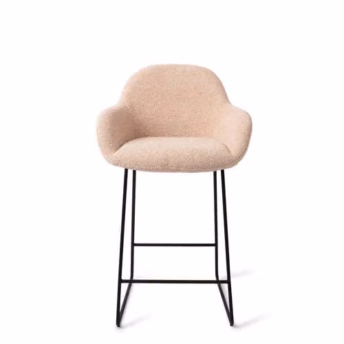 Jesper Home barkruk Kushi met stoffen bekleding