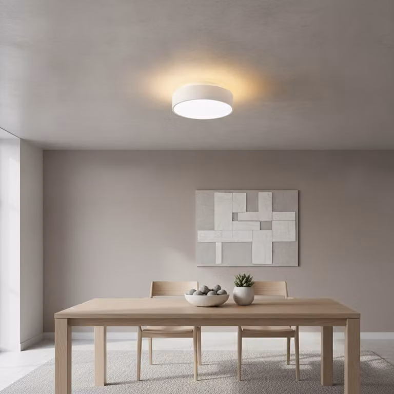 Artdelight Plafondlamp Chicago Wit Aluminium Ø 15 cm