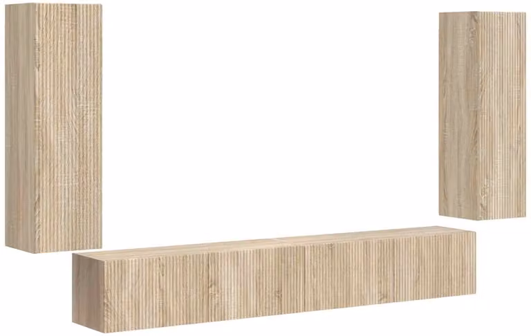 vidaXL Wandkast Set van 4 stuks Sonoma Eik houtlook