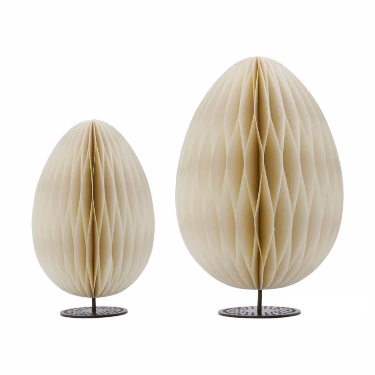 House Doctor Eggs paasornament decoratieobject 2-delig Off-white