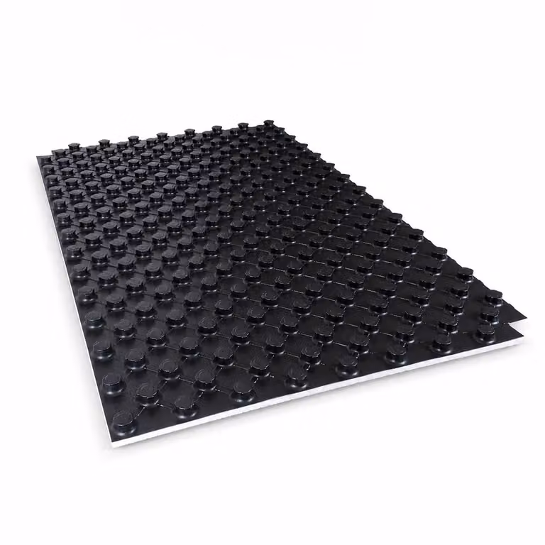 BELVIT Isolatieplaten met noppen voor vloerverwarming, 10 m², EPS 200, 11 mm dikte, zwart, geschikt voor leidingen van 14–17 mm