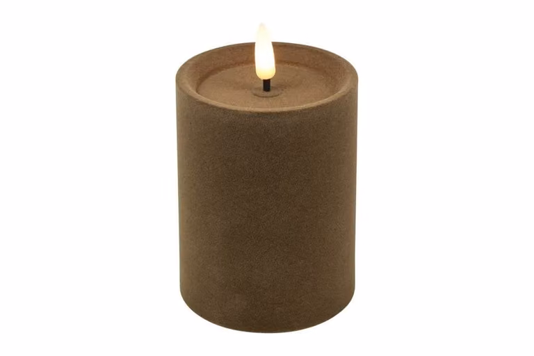 Countryfield Ledkaars Lyon Taupe Velvet D7,5 x H10 cm