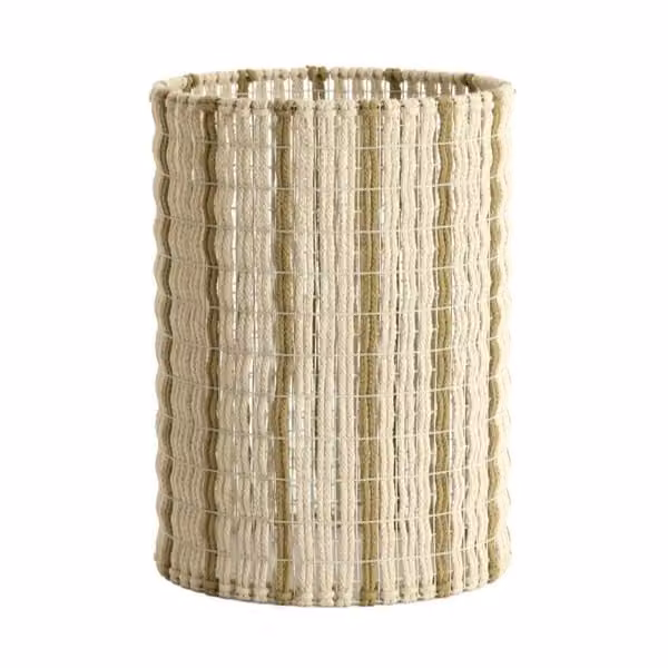 Light & Living Lampenkap SIMBELIN Boho rond beige en groen B: 31 cm, H: 41,5 cm