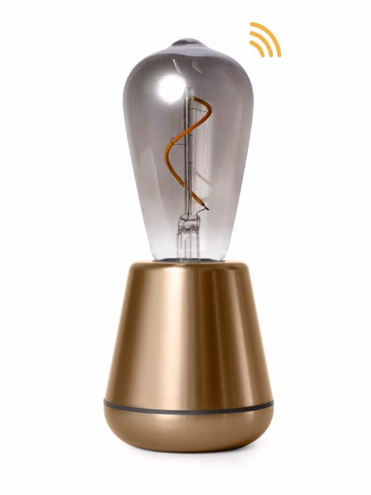 Humble One Smart Gold - Tafellamp met glazen kap en goudkleurig metaal