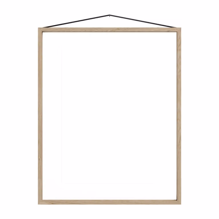 MOEBE Eikenhouten Lijst met Transparant Glas en Zwart Frame, 40 x 50 cm