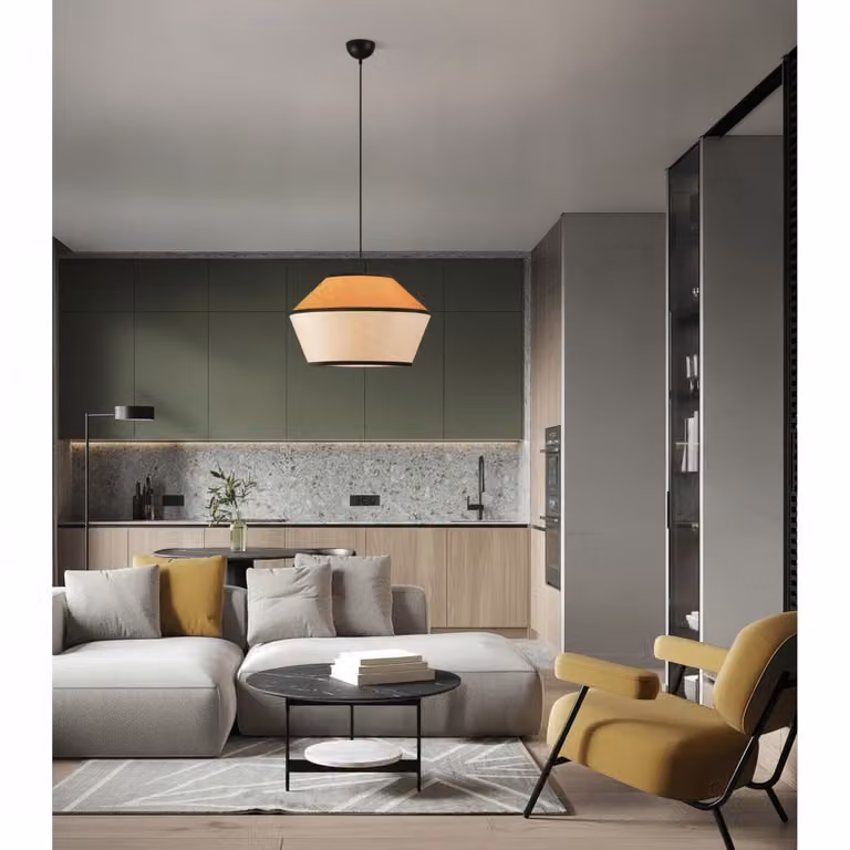 Lyora Hanglamp wit en geel modern design