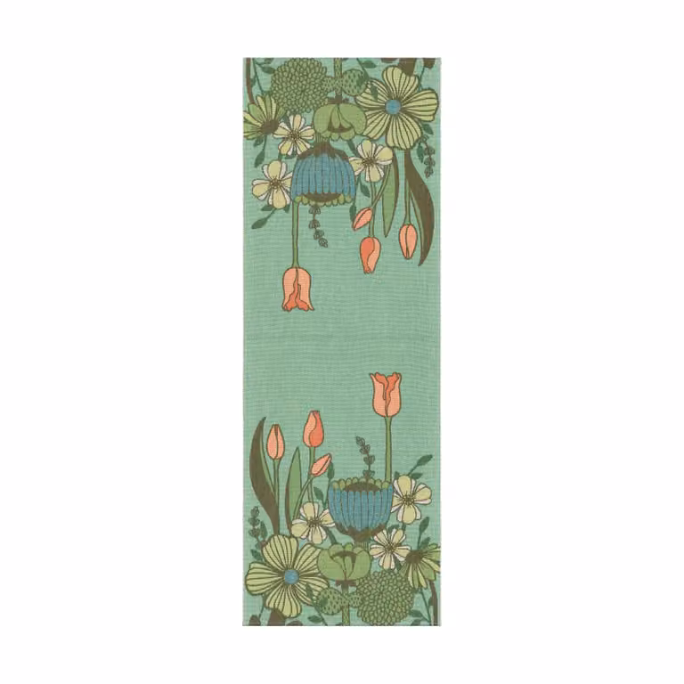 Ekelund Linneväveri Soft Green tafelloper Groen B: 35 cm, L: 100 cm