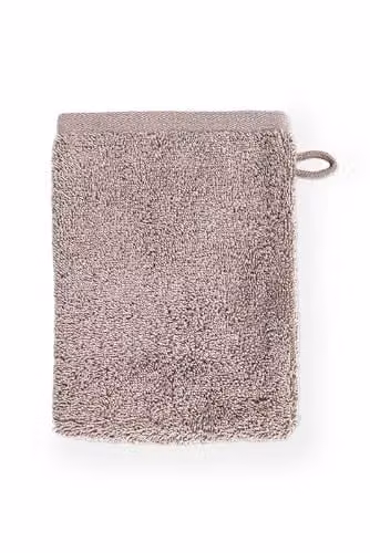 Tiseco Home Studio Washand EDEN Set van 24 Taupe - 100% Bio Katoen - 15 x 21 cm