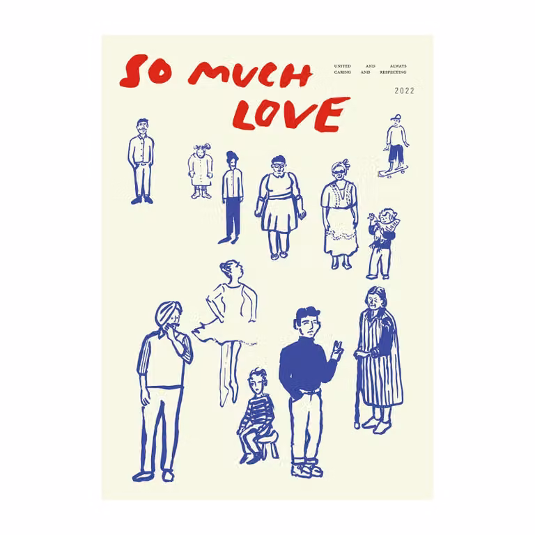 Paper Collective So Much Love poster 50 x 70 cm