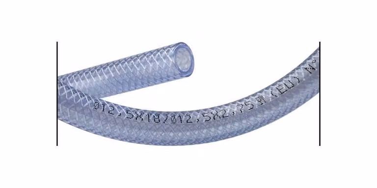 Tricoflex PVC-slang transparant, binnendiameter: 10 mm, buitendiameter: 15 mm, lengte: 50 meter