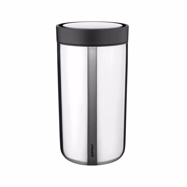 Stelton To Go Click mok 20 cl zilver roestvrij staal