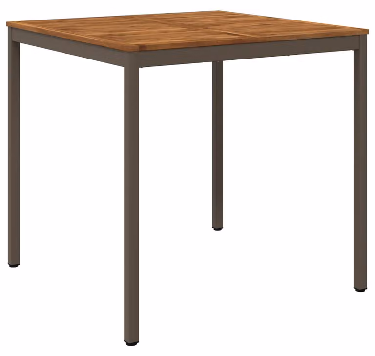 vidaXL Tuinbar-tafel in koffiekleur met natuurlijke look, B: 110 cm, D: 108,5 cm, H: 105 cm
