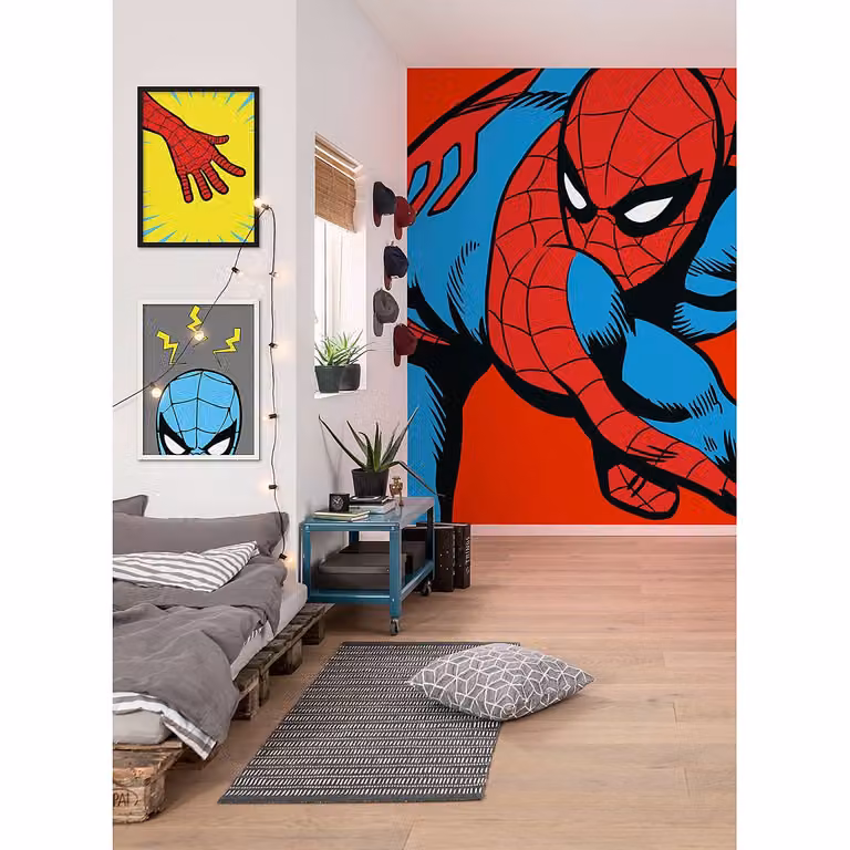home24 Fotobehang PowerUp Spider Man B: 200 cm, H: 250 cm